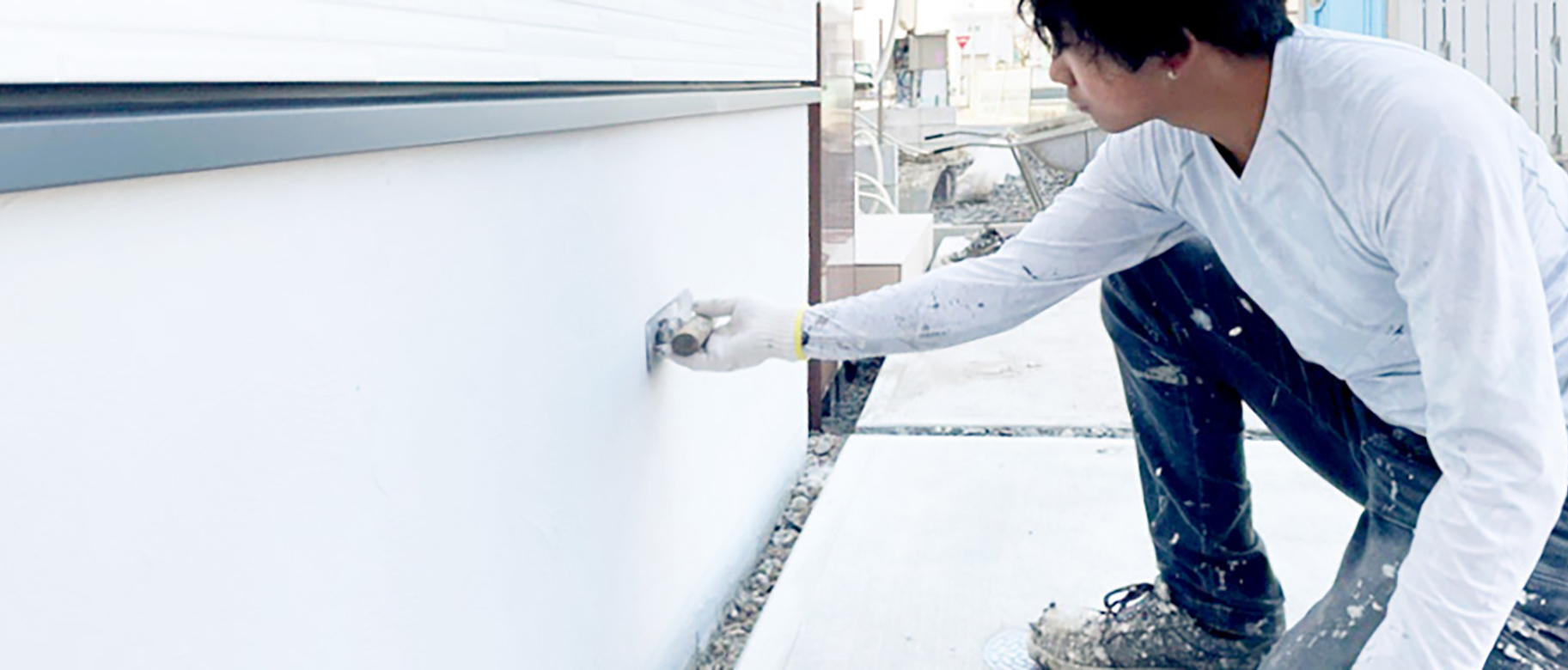 住宅・店舗基礎巾木左官工事のBASE PRO(ベースプロ)の施工事例の写真